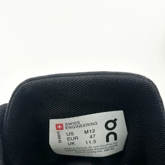 On Cloud 5 Running Shoes Mens Size 12 Niagara Blue Black Sneakers 59.98915 - Picture 7 of 9